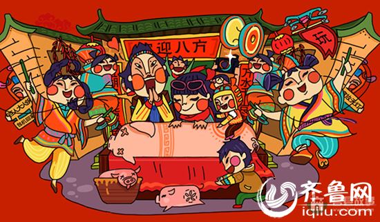 齊魯網(wǎng)2月2日訊日前，“中國(guó)年貨大數(shù)據(jù)報(bào)告”在網(wǎng)絡(luò)中火熱出爐，報(bào)告顯示，最壕是“咱們屯里的人”，十大消費(fèi)土豪村中山東就占了三席，分別是莒縣陵陽鎮(zhèn)集西頭村、莒縣陵陽鎮(zhèn)大寺村、以及棲霞市蛇窩泊鎮(zhèn)荷葉村。