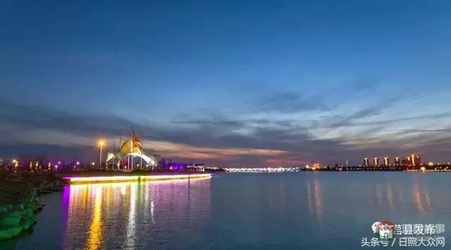 莒縣沭河公園夜景，真是美！